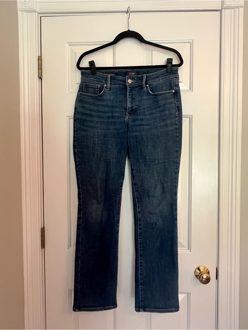 NYDJ Dark Blue Straight Leg Jeans